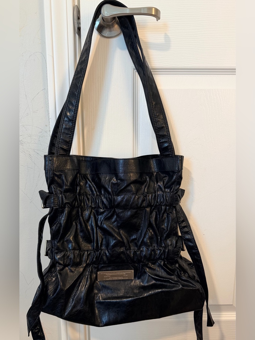 Matin Kim POCKET SHIRRING RIBBON BAG/Big